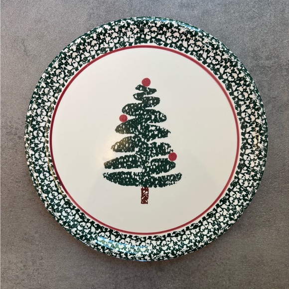 Vintage Festive Christmas Tree Platter by Furio Italy - Picture 1 of 5